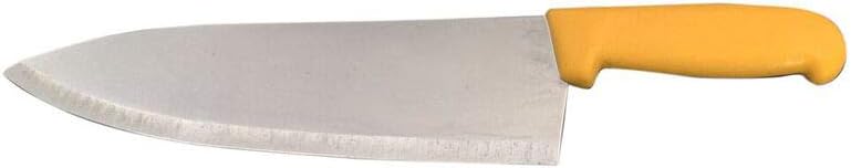 10" Chef Knife - Choose Your Color - Razor Sharp Commercial Kitchen Cutlery - Cook's Knives (Yellow)