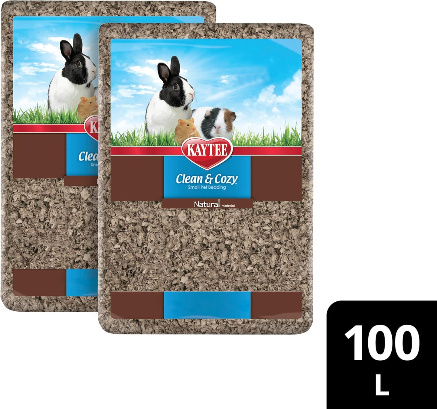 Clean & Cozy Natural Paper Bedding, Made for Small Animals, 49.2 Liters
