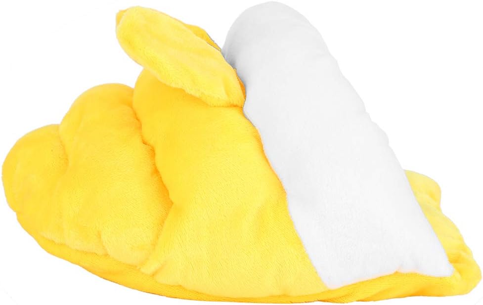 Thicken Cotton Small Pets Cute Sleeping Nest Bed House for Hamster Sugar Glider Squirrel Warm Flannel Comfortable Hideaway Playhouse Yellow S M L (Yellow)