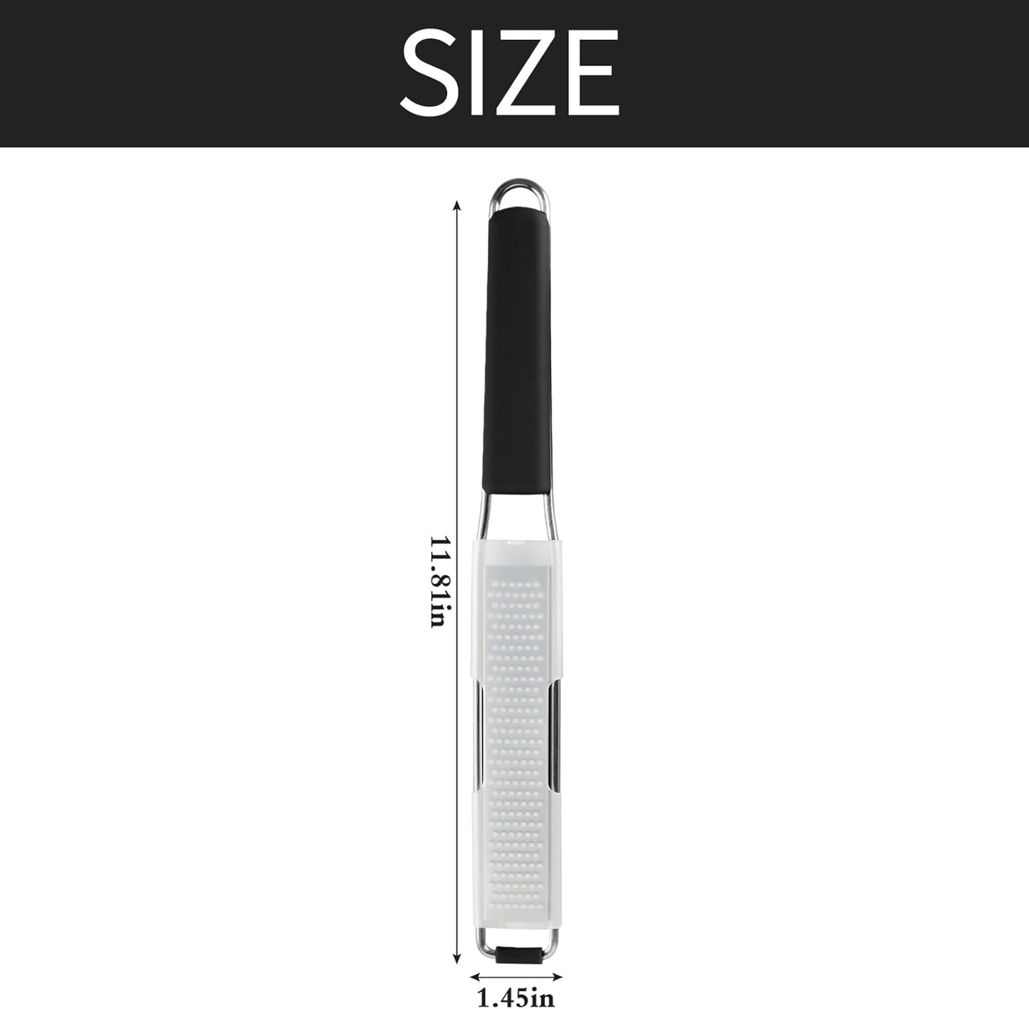 Lemon & Citrus Zester, Cheese Graters with Stainless Steel Sharp Blade for Parmesan Cheese, Ginger, Garlic, Nutmeg, Chocolate, Vegetables, Fruits, Dishwasher Safe Shredder Fine Blade
