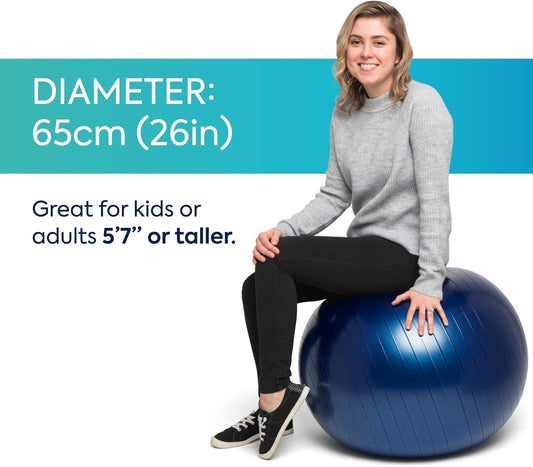 Bouncyband Balance Ball β Create Flexible Seating to Improve Focus at School, Office, or Home with This No-Roll Weighted Ball