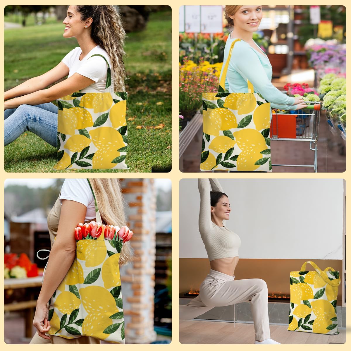 Cute Tote Bag, Tote Bag Reusable Shopping Grocery Bags Birthday Gifts for Women, Weekender Bags