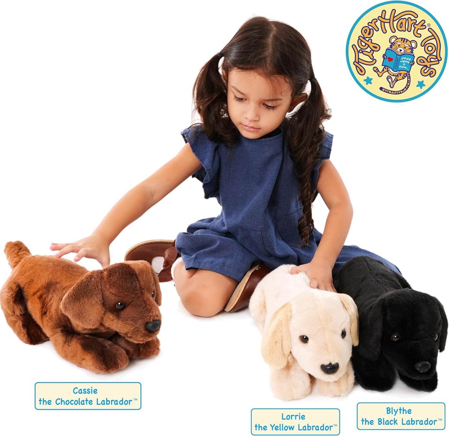 TigerHart Lorrie The Yellow Labrador - 12 Inch Stuffed Animal Plush