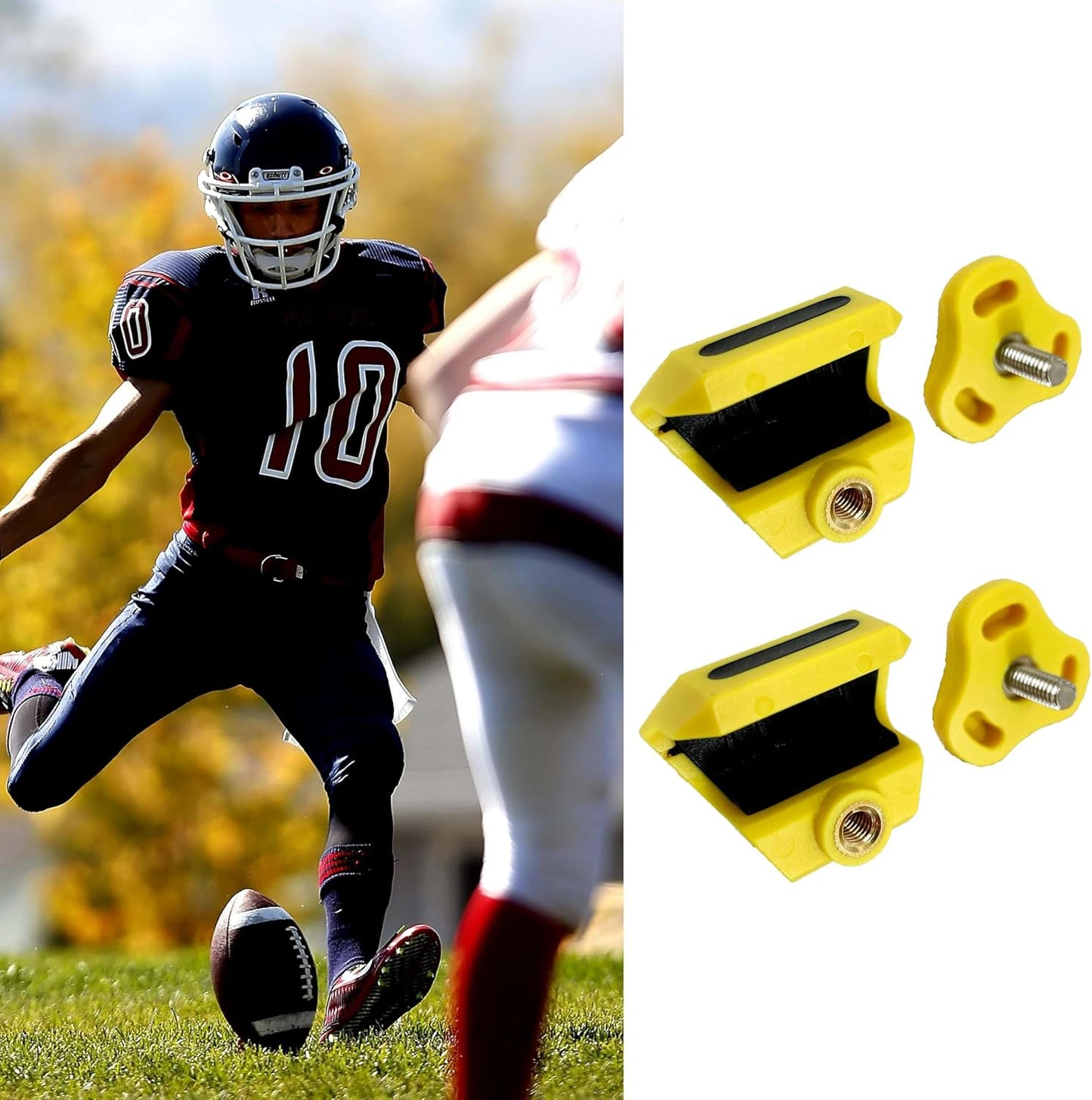 Football Visor Clips, Wide Helmet Visor Fit | For Football Visors, Firm Lock, Less Distortion, Youth and Adult Fit