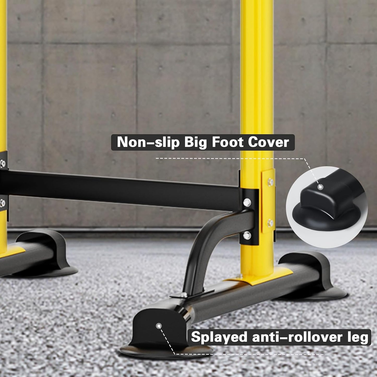 Power Tower Pull Up Bar Station, Free Standing Pull Up Rack Dip Station for Home Gym, Height Adjustable Home Strength Training Fitness Workout Equipment
