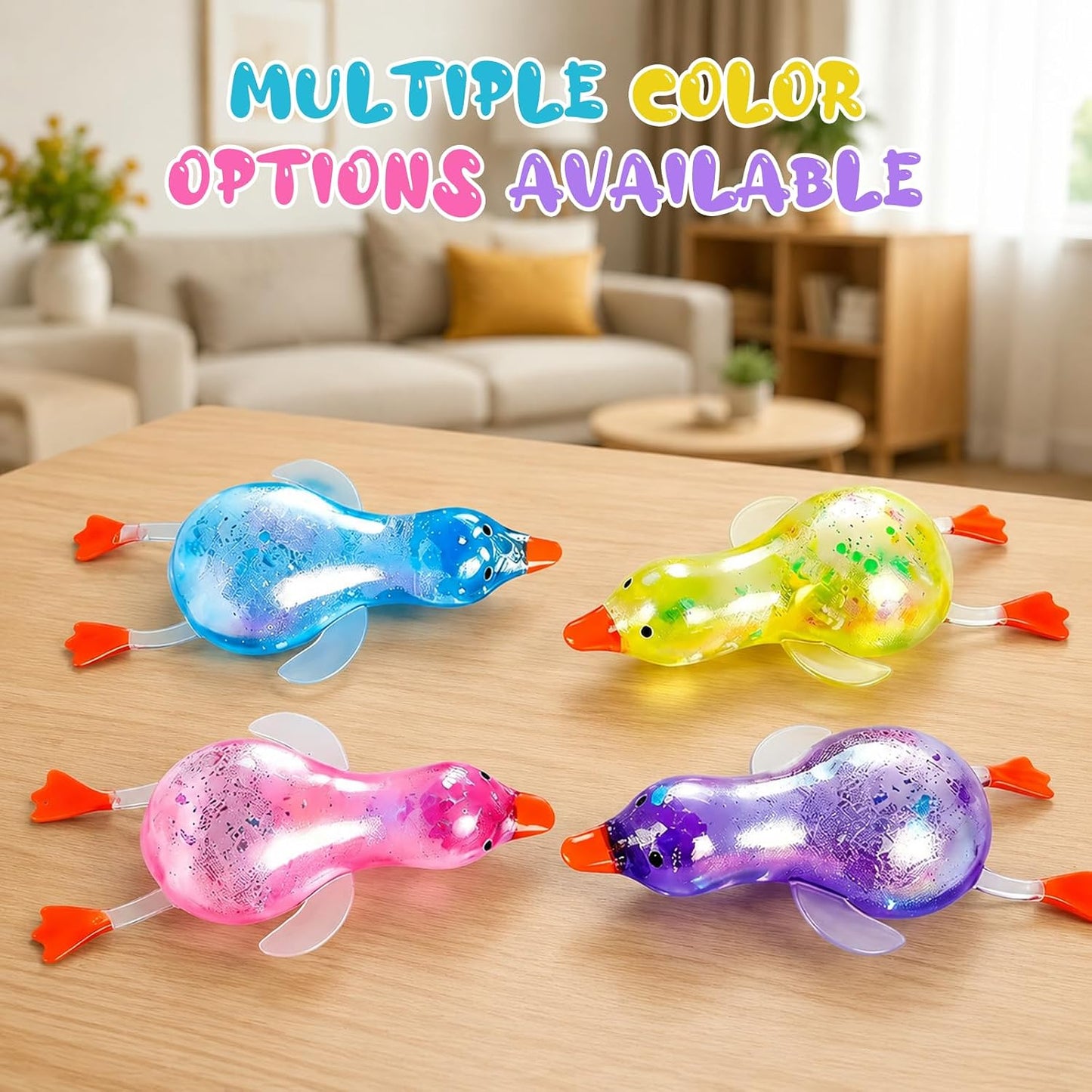 Cute Duck Squishy Soft Relief Ball Fun Squishy Duck Relaxing Sensory Fidget Stress for Anxiety Relief and Stress Relief(Yellow)