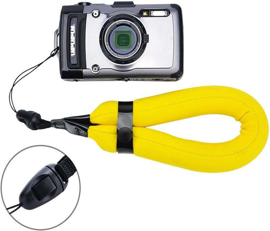 Floating Wrist Strap for Cameras β Waterproof Wrist Lanyard for GoPro, Action Cameras, Smartphones & Waterproof Cases(Yellow)