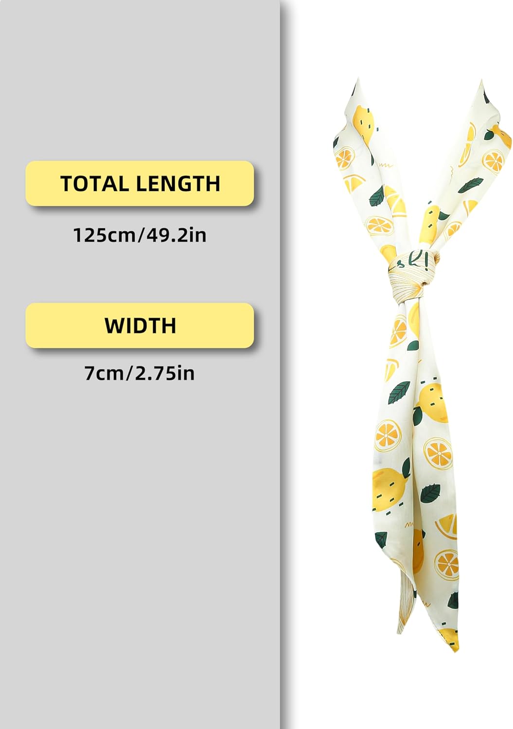 Head Scarf for Women - Hair Scarf Purse Fashion Satin Silky Feeling Long Neck Scarves for Handbags
