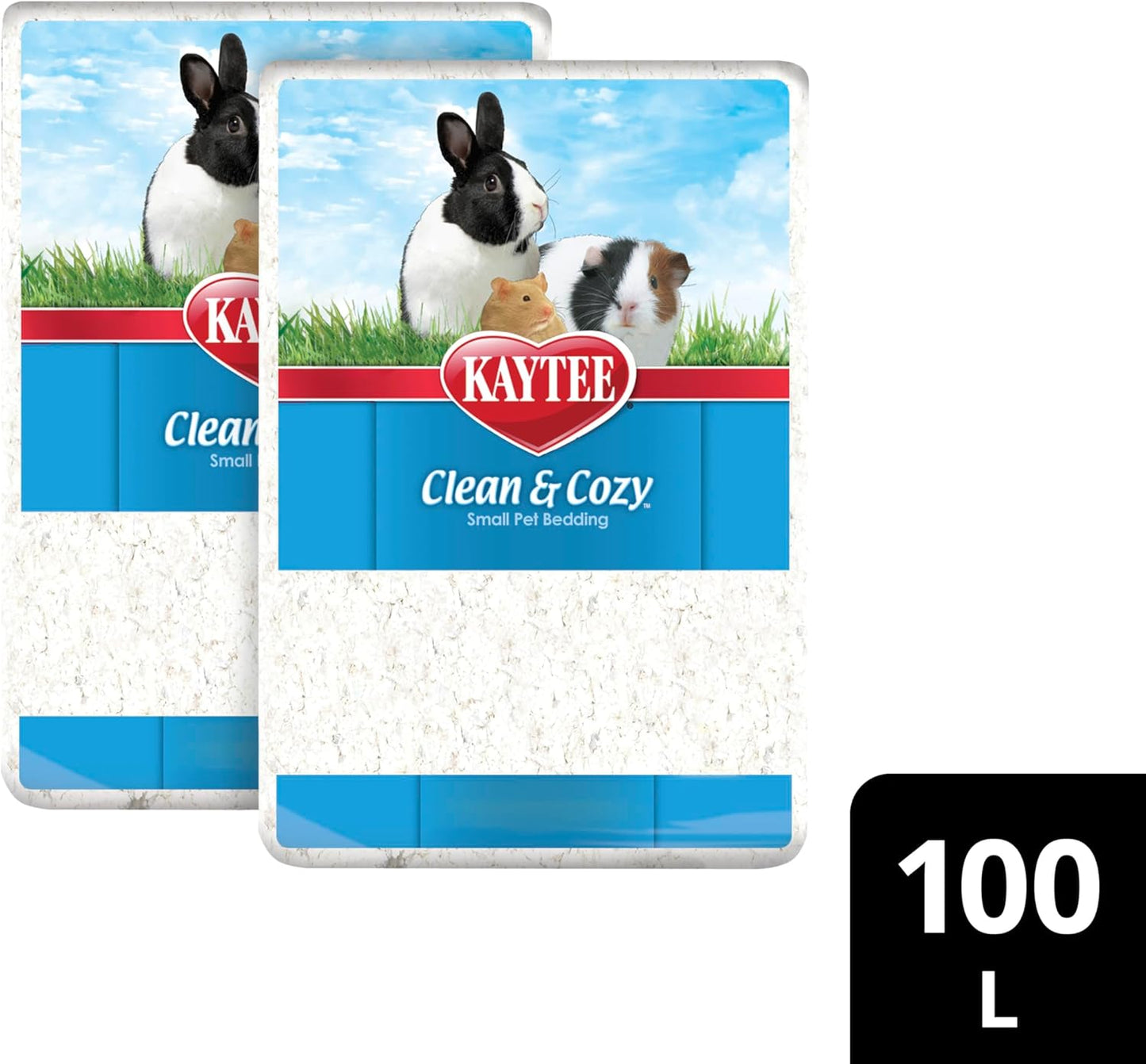 Clean & Cozy White Paper Bedding, Made for Small Animals, 49.2 Liters