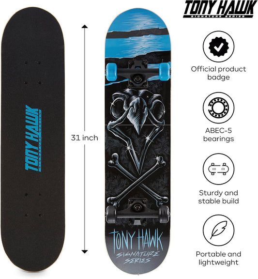 Tony Hawk - 31-Inch Signature Series 1 Skateboard, 9-Ply Maple Deck