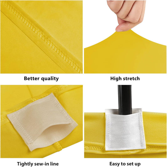 4ft Stretch Spandex Fitted Table Cloth for 4 Foot Tables | GRS-Certified Eco-Friendly Fabric, Elastic Fit Rectangle Tablecloth, Washable, Wrinkle-Free, For Events & Parties