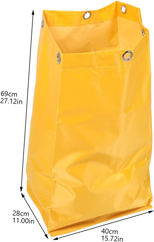 Thickened Multi-Purpose Cleaning Cart Pouch Janitorial Garbage Bag for Housekeeping Trolley Standard Replacement Bag for Cleaning Supplies