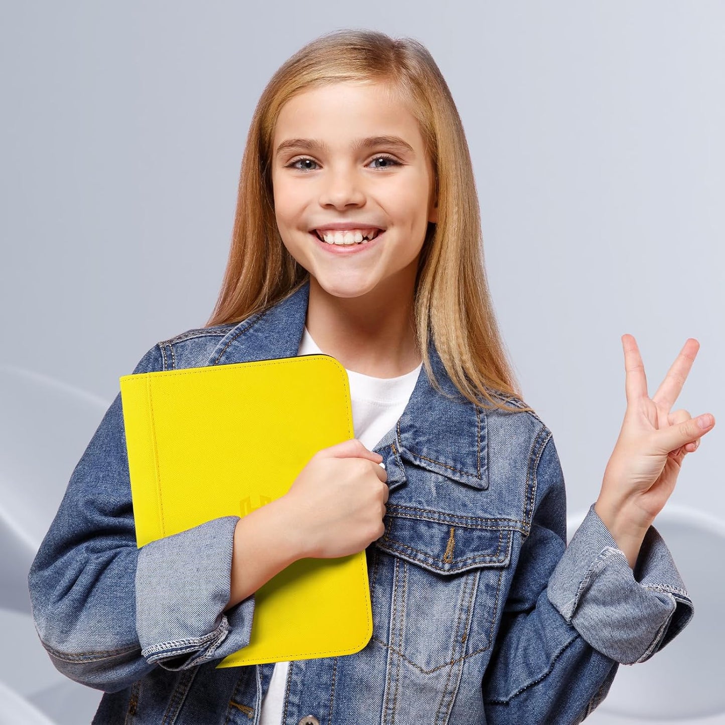 Trading Card Binder with Sleeves, Yellow, 288 Card Storage Capacity, Durable and Waterproof