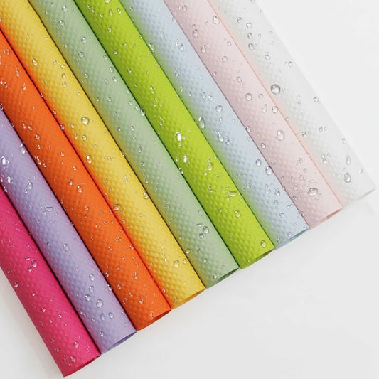 3D Wrapping Paper 10 Sheets Bouquet Packaging 19.7"x19.7" Embossed Paper Florist Bouquet Supplies Waterproof DIY Craft Gift Packing Sheet,25 Colors (Yellow)