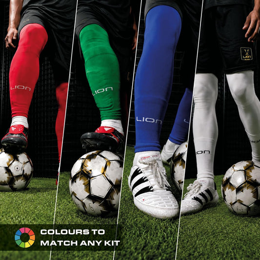 Elite Match Soccer Leg Sleeves for Adults β Cut Sock Sleeves for Grip Socks - Multiple Colors Available