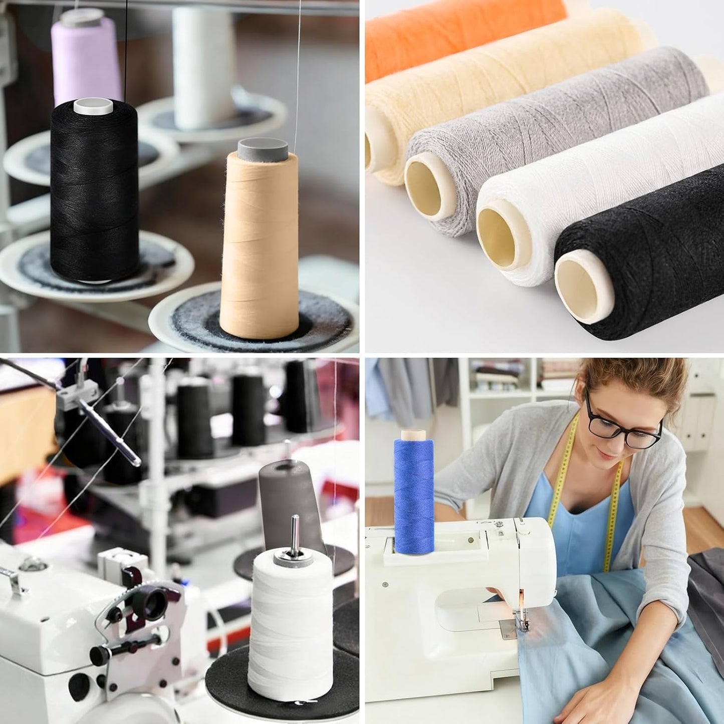 12 Color Sewing Thread Kit, All Purpose Thread Polyester, 400 Yards Each Spool with Sewing Needle & Threader, Needle and Polyester Threads Small kit Applicable to DIY and Home Hand Stitching.