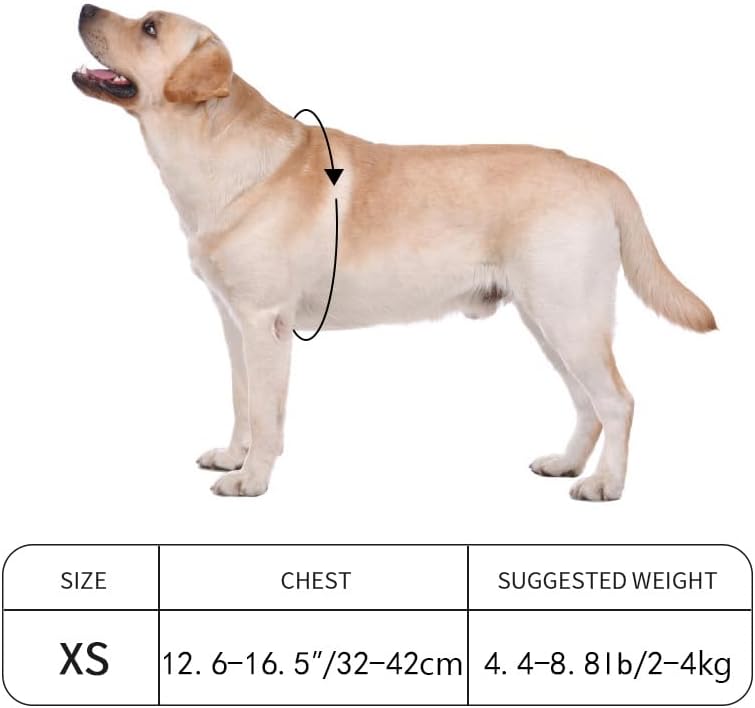 Anti-Pull Dog Harness with Reflective Strips & Breathable Padding & Anti-Escape Design, Quick Adjustable Dogs Training & Walking (Yellow, XS)