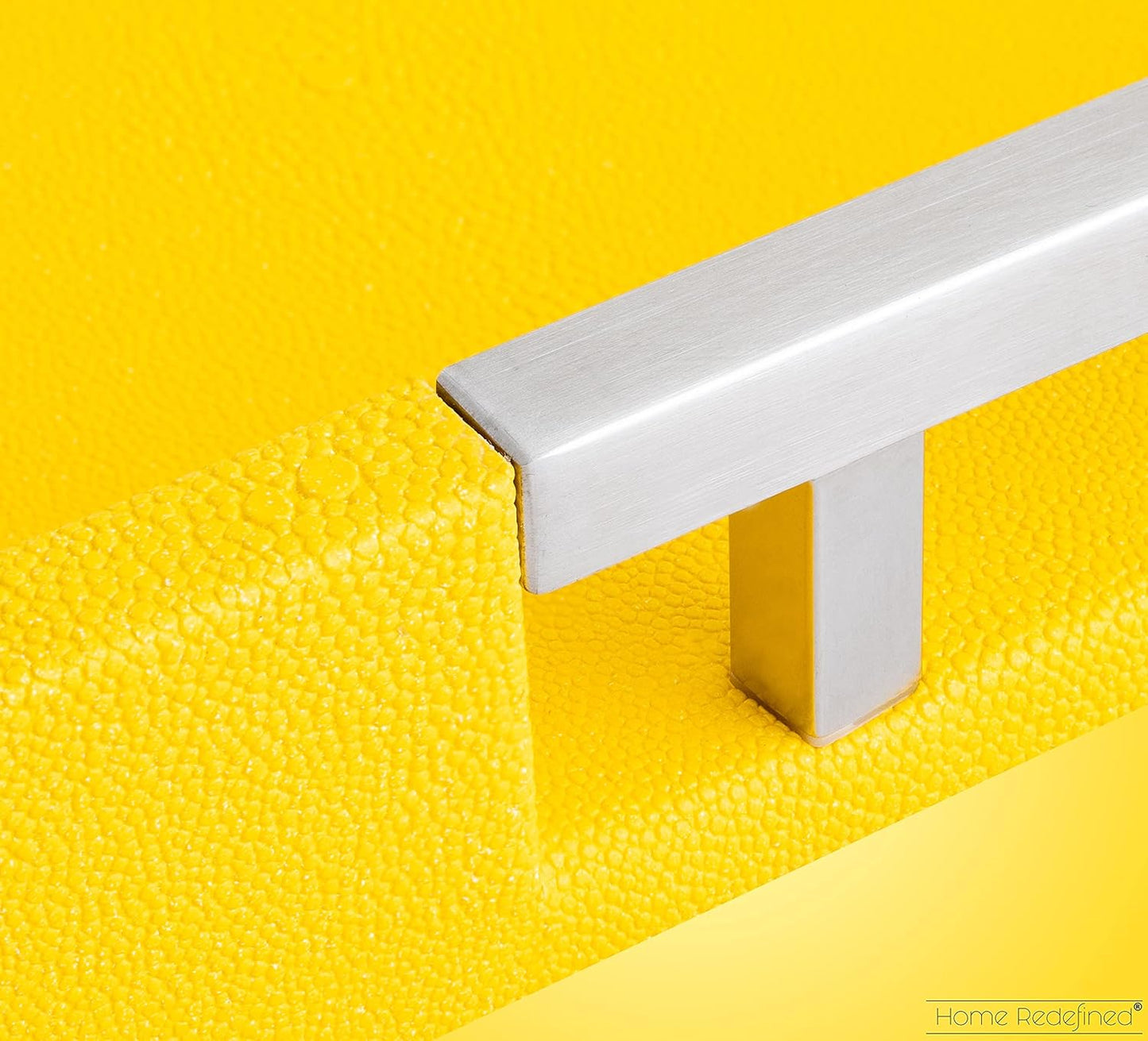 Modern Elegant 17.5"x12" Rectangle Yellow Shagreen Faux Leather Decorative Tray Ottoman Coffee Table Perfume Dresser Kitchen Serving Tray with Silver Metal Handles for All Occasion's