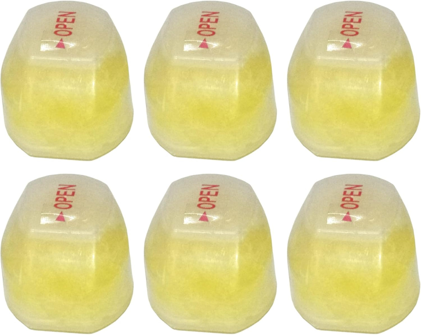 Shower Head Filter, 6PCS Vitamin C Shower Filter, Lemon Flavor Balm Vitamin C Infused Head Filters Soften Hard Water, Helps Dry Skin & Hair Loss