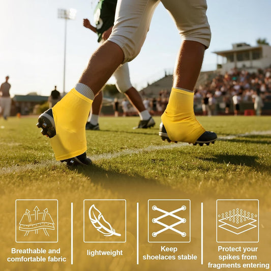 Spats Football Cleat Covers,Youth Cleat Covers Football,Bike Cleat Covers,Football Cleat Covers Keeps Dirt/Turf Debri Out,Cleat Sleeves for Football Soccer Lacrosse Youths Adults