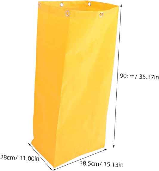 Linen Storage Bag Commercial Janitorial Cart Bag Detachable Cleaning Utility Trolley
