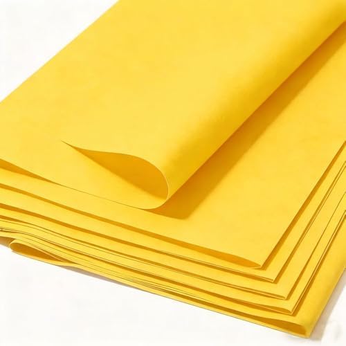 Yellow Large Tissue Paper Bulk for Gift Bags, 100 Sheets, 20x26 Inches, Gift Wrapping Packaging Floral Filler for Birthday Wedding Crafts (Yellow)