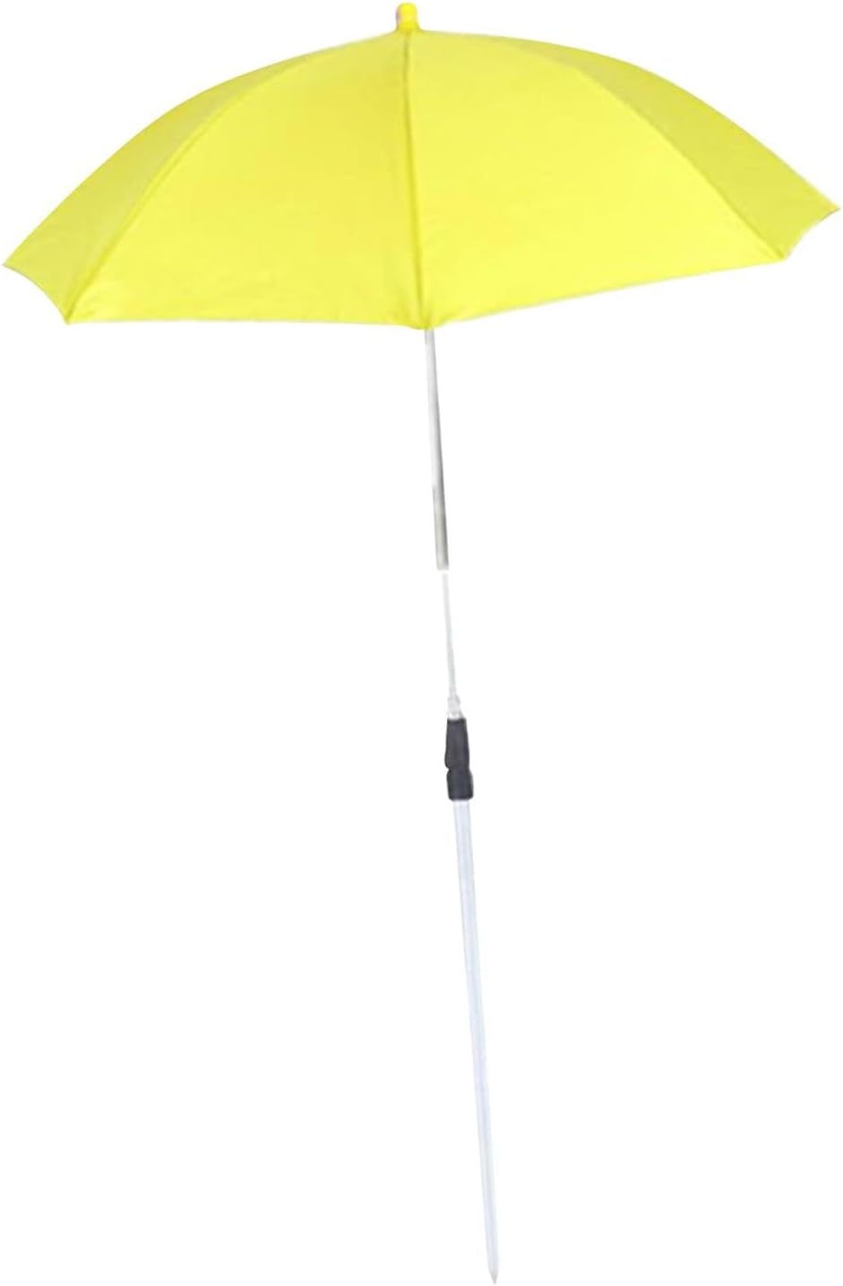 Plant Umbrella Sun Protection Umbrella with Telescopic Aluminum Alloy Stake Sturdy Construction Weatherproof for Outdoor Use Suitable, Yellow Umbrella