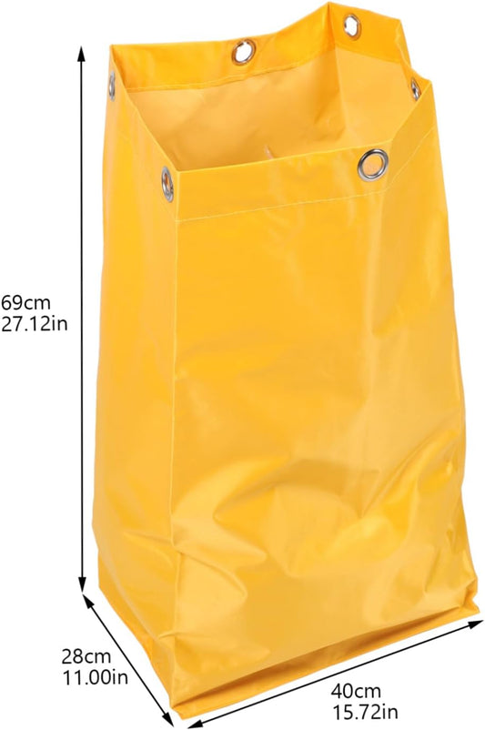 Heavy Duty Housekeeping Cart Replacement Bag Large Capacity Janitorial Cleaning Tote Canvas Laundry and Trash Bag for Commercial Cleaning Use