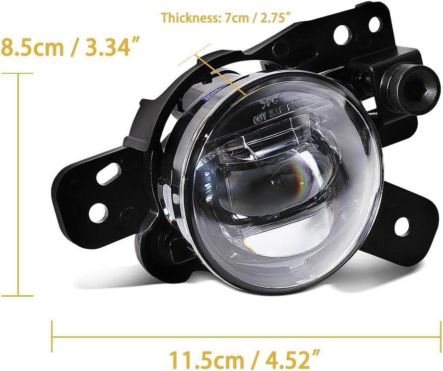 LED Fog Lights For Chevrolet Colorado 2023 2024 2025 Front Bumper Fog Lamp Fit For Silverado 2500HD Trailblazer GMC Canyon Yellow Light