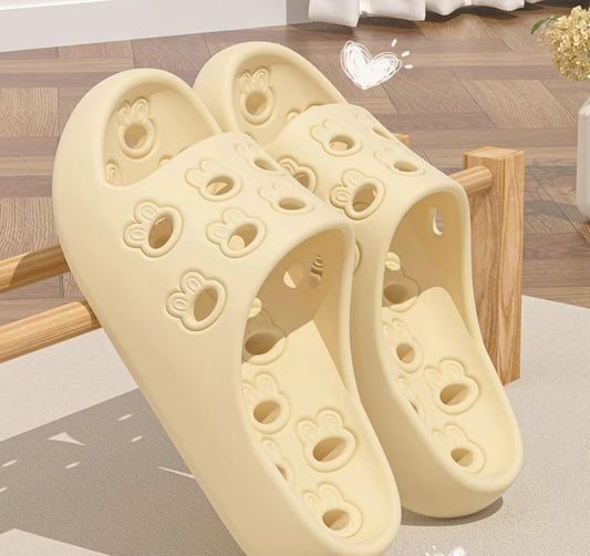 Cartoon Shower Shoes for Women Men Quick Drying Non Slip Slides with Cushioned Soft Sole Pool Spa Dorm Bathroom Slippers