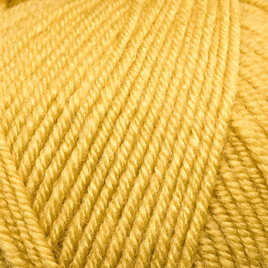 Star-DK Soft Yarn for Crocheting, DK Weight 3 Wool, Yellow | 75% acrylic 25% wool, 100 g, 306 yds, amigurumi, granny squares, machine washable