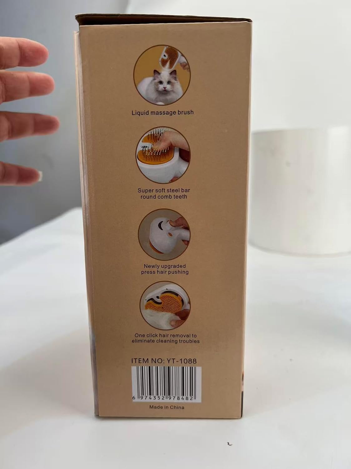 Pet Steam Brush Dog Cat 2026 New Grooming Comb for Shedding, Floating Hair, Smooth & Detangling, Gentle Cool Mist Softens Hair Reduces Static Helps Pets Who Dislike Bathing,Includes Waterless Shampoo