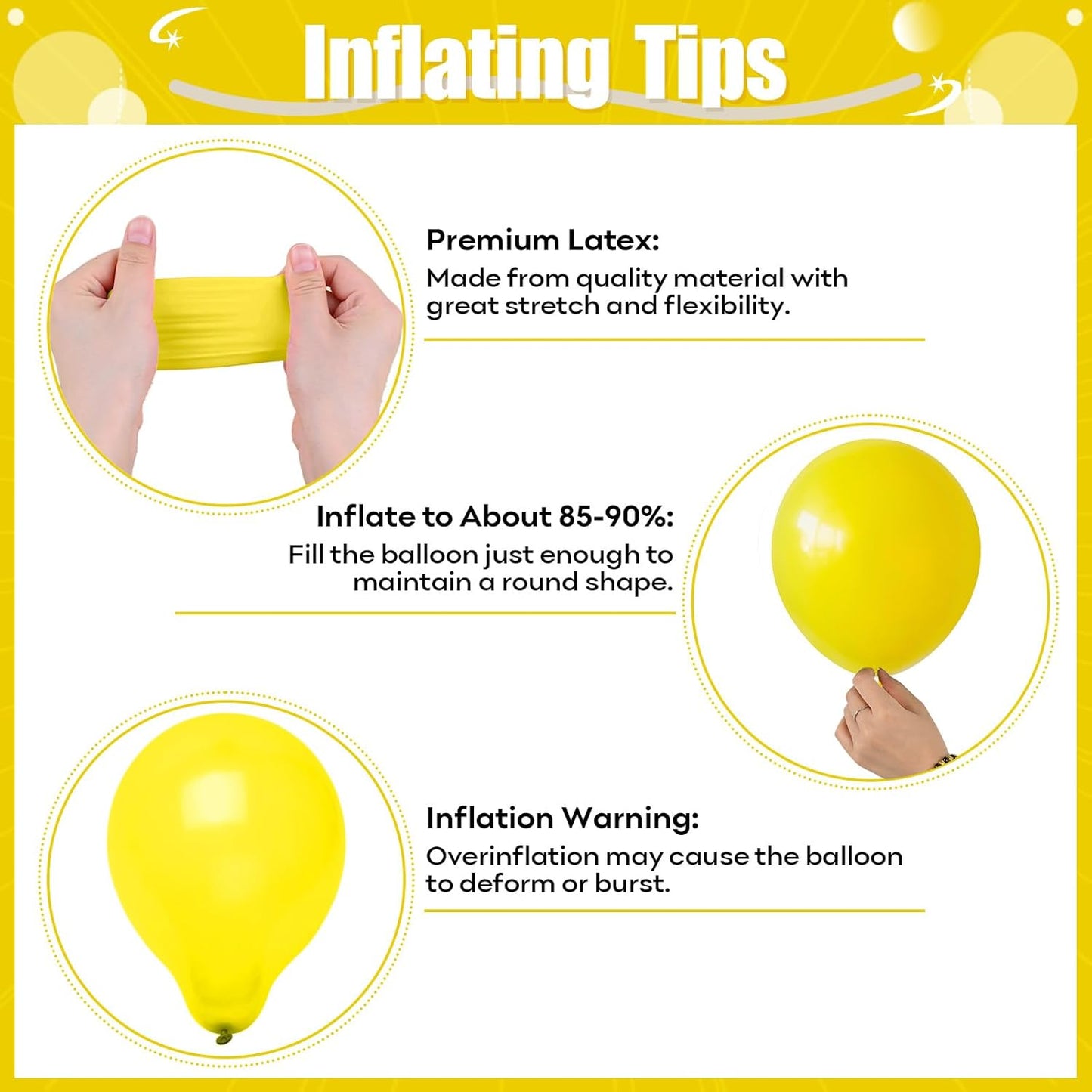 Yellow and White Balloons, 12Inch Pastel Yellow White Gold Confetti Balloons for Bee Lemon Wedding Baby Bridal Shower Sunflower Birthday Party Decorations