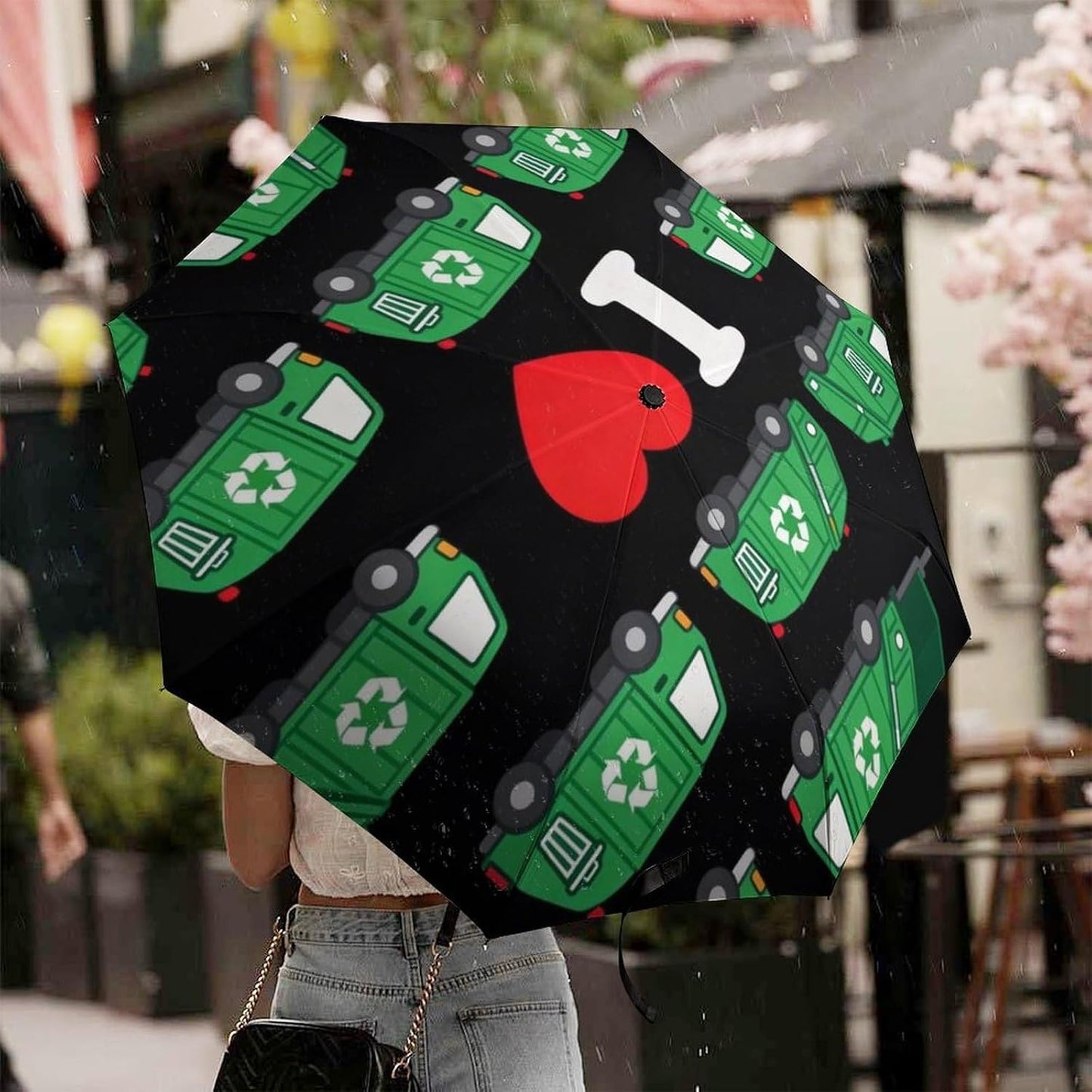 Compact Lightweight Automatic Umbrellas | Sunproof Waterproof Auto Open/Close Golf Umbrellas for Commuter Beach