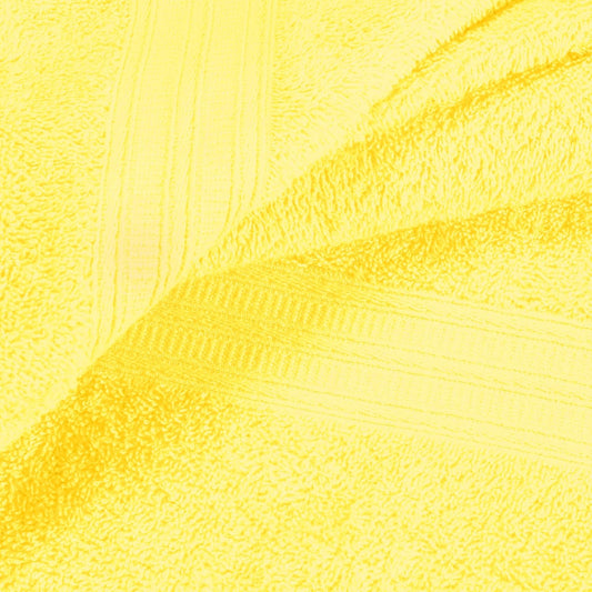 Cotton 2 Pack Oversized Bath Towel Set, Large Bath Towels 27x54, Ultra Soft, Absorbent, Compact, Quick Drying and Lightweight, Eco-Friendly and 100% Recyclable Towel Set - Lime Yellow