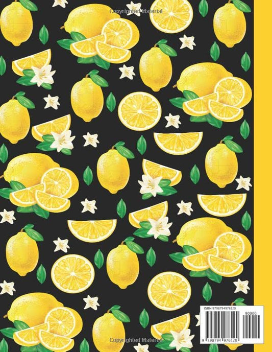 Lemon Sketchbook: Lemon Pattern Sketching, Sketch Drawing, Sketchbook For Men, Women, Girls, Boys And Kids