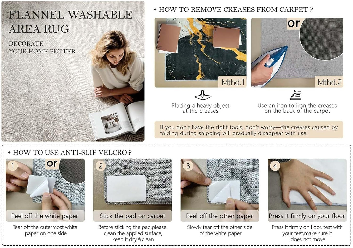 Area Rugs 3 x 5 ft Washable Non Slip, Low Pile Lightweight Soft Print Rug Ceramic Style, Lemon for Entryway Kitchen Foyer Playroom Yellow, Blue Easy Clean