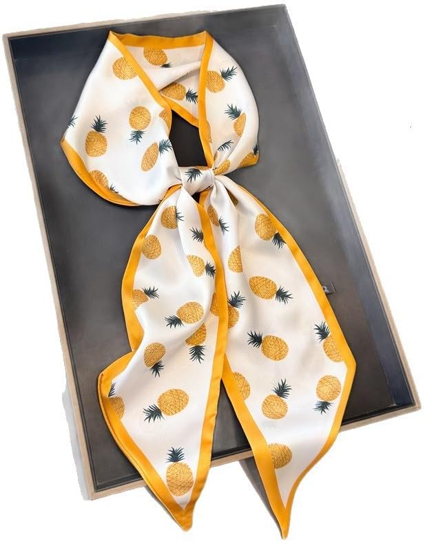 Silky Scarf for Women Soft Lightweight Long Head Scarves Fashion Accessory for Hair Neck Purse Scarfs Gift
