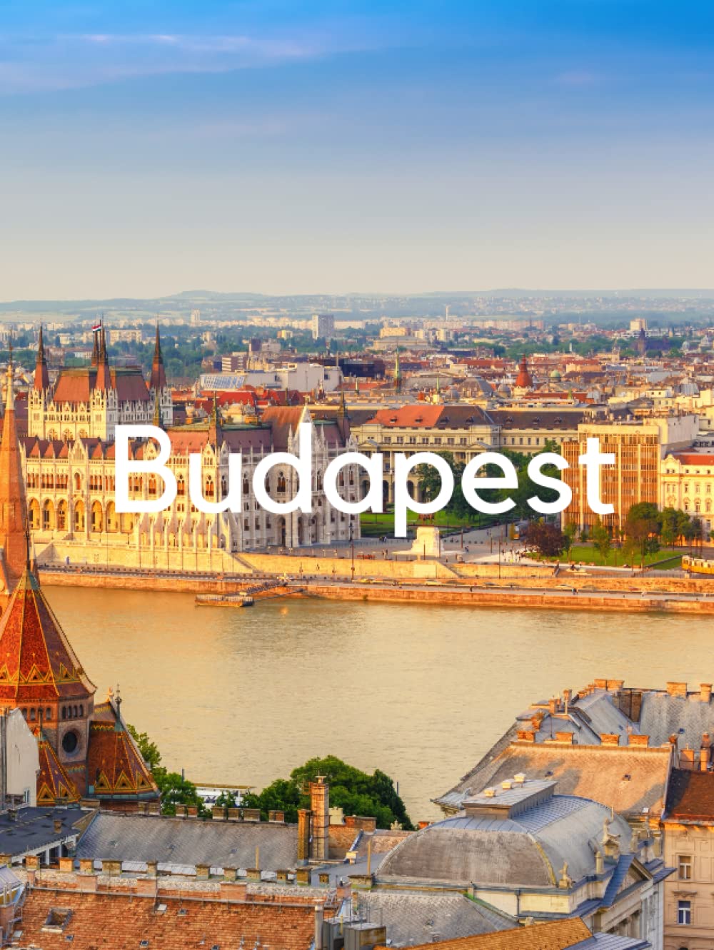 Budapest: Yellow Decorative Hardcover Book For Coffee Table (Travel Series)