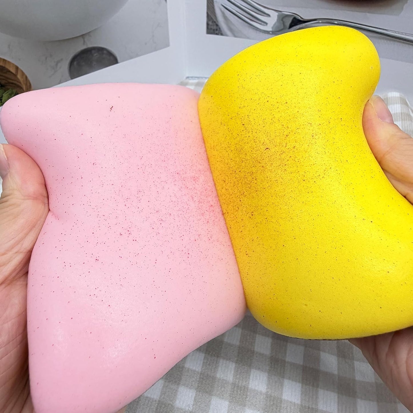Bread Butter Squishy,Slow Rising Squishy,Stress Balls,Fidget Toy | Party Favor Gift squeeze toy Stress Relief back to school cheese squishy