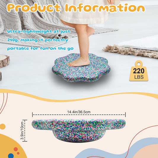 EPP Balance Board Kids for Stepping Stones for Kids | Foam Toddler Balance Board, for Sensory Training Indoor Outdoor, for Boys Girls