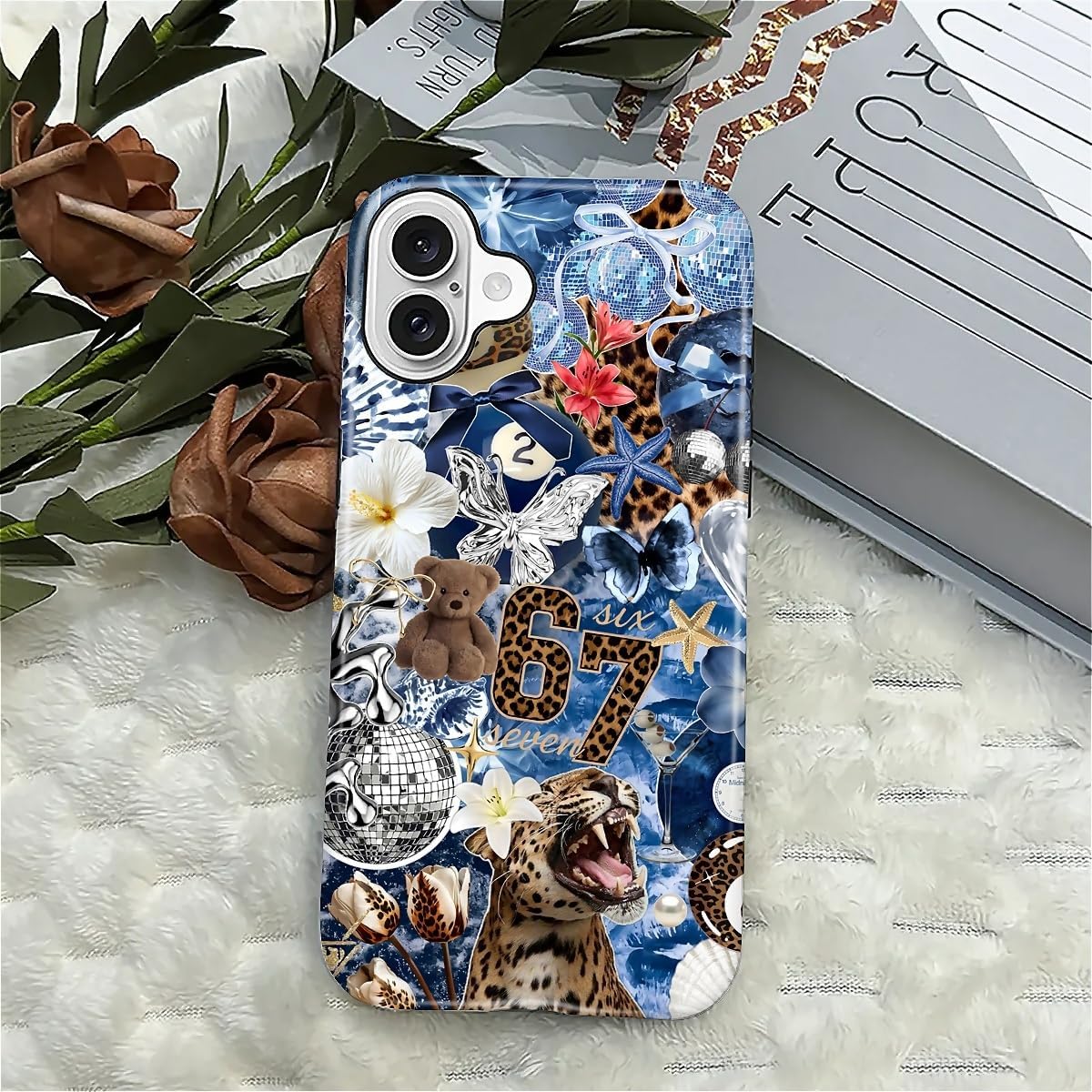 Case Designed for iPhone 17, Hybrid 2-Layer Case, Military-Grade Protection Durable Shockproof Anti-Scratch Phone Case, Lemon Summer Collage