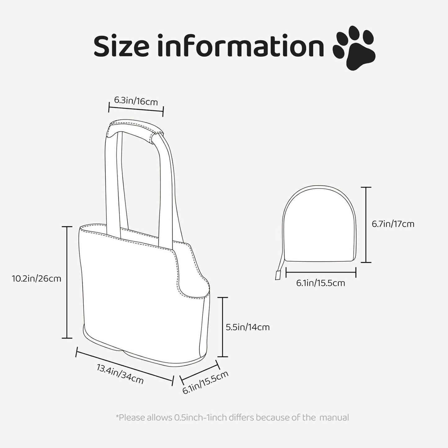 Yellow Stripe Pet Tote Bag - Small Dog Purse Cat Carrier Bag, Foldable Design, Traveling Pets Tote Picnic Outdoor