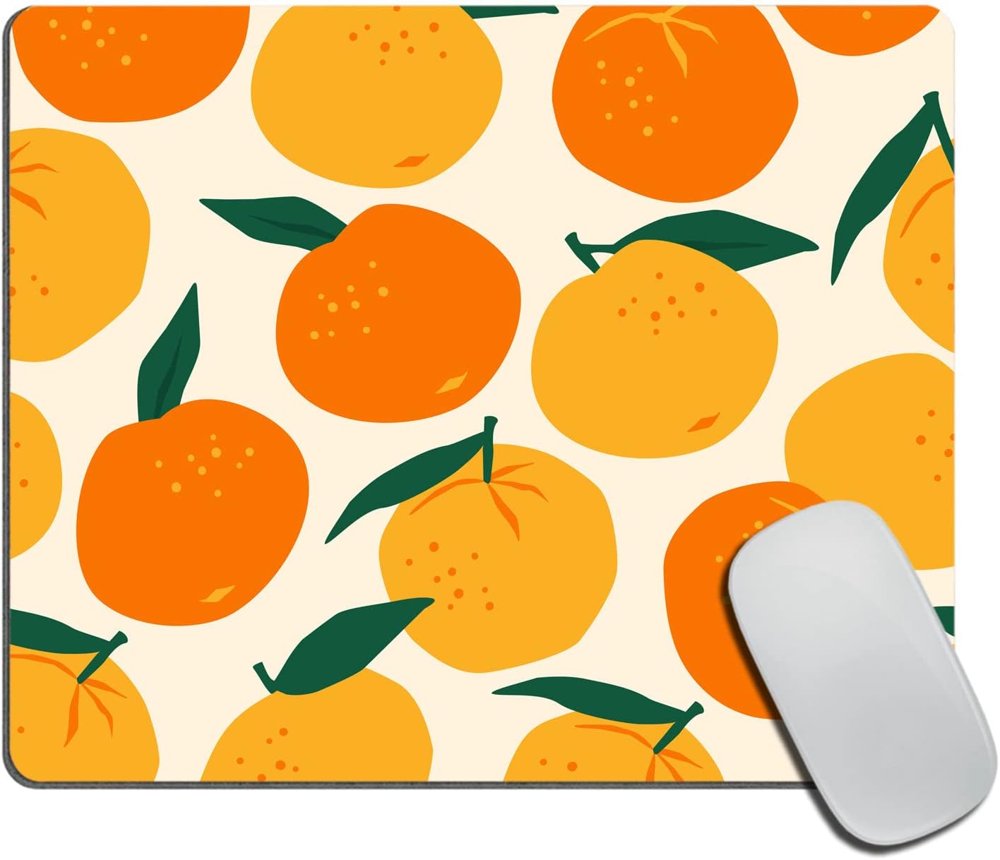 Mouse Pad Oranges Mousepad Pink Office Decor for Women Desk Accessories Lemons Summer Fruits Mousepad Gift for Coworker Boss 9.5"x7.9"x0.12" Inch