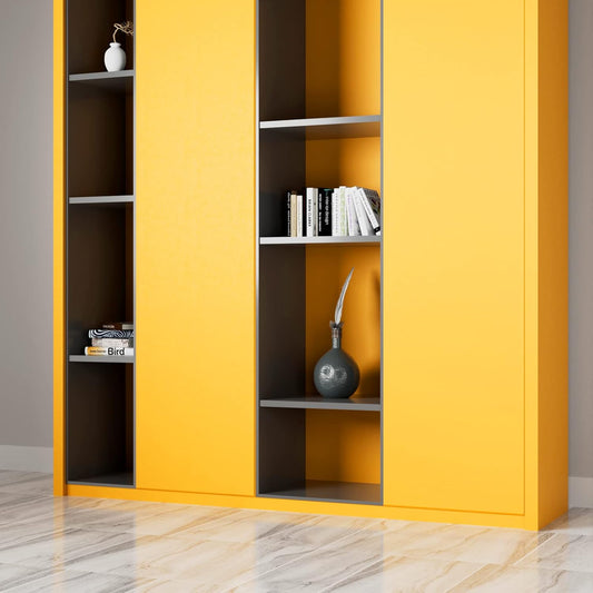 Yellow Peel and Stick Wallpaper Contact Paper for Countertops for Kitchen cabinets Stick on Wall Mural Solid Color Contact Paper Classroom Vinyl Adhesive Wallpaper for Bedroom 17.7x80 Inch