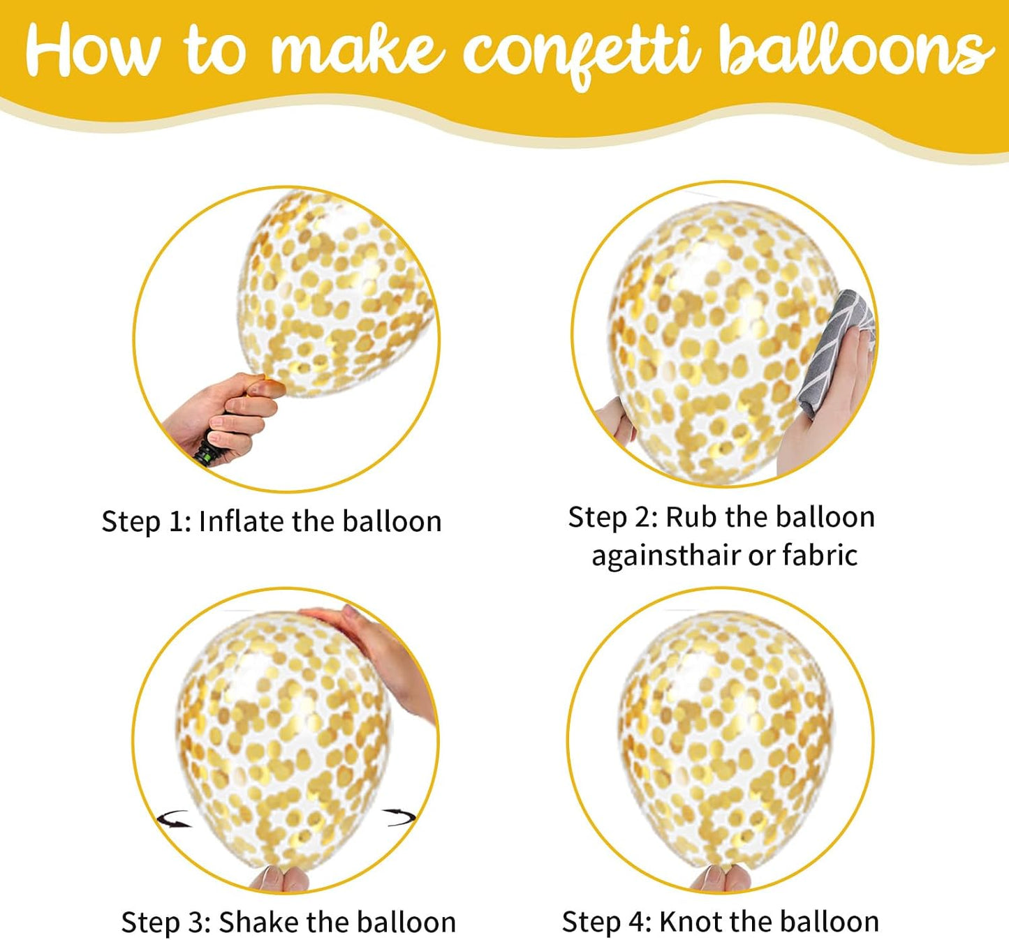 Yellow and Gold Balloons, 35 PCS 12 Inch Metallic Gold Confetti and Light Lemon Latex Balloons for Baby Shower Bee Party Sunflower Fall Birthday Party Decorations