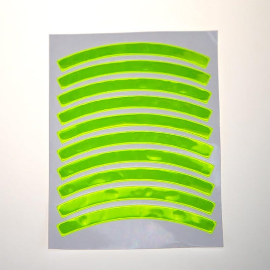 Waterproof Glow in The Dark Reflective Neon Stickers Rim Tape for Vehicle Bicycle Skateboard Decor Night Visibility Glow in The Dark Tape (Yellow)