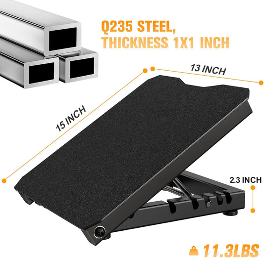 Metal Slant Board Calf Stretcher for Squat, Incline Balance Board | 600lbs Weight Capacity, 5 Adjustable, Non-slip Stretching Equipment for Home Gym or Commercial