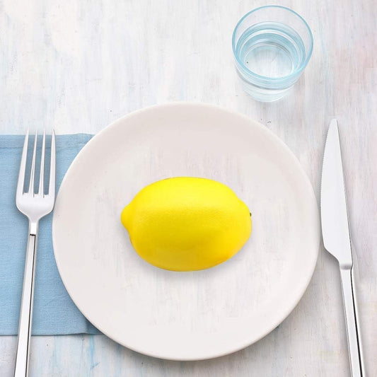 12PCS Large Artificial Lemons, 3.7″ X 2.5″ Vivid Faux Lemons | Fruit Bowls, Home Kitchen Decor, Party Photography Props, Lifelike Yellow Lemons, Table Centerpiece Display