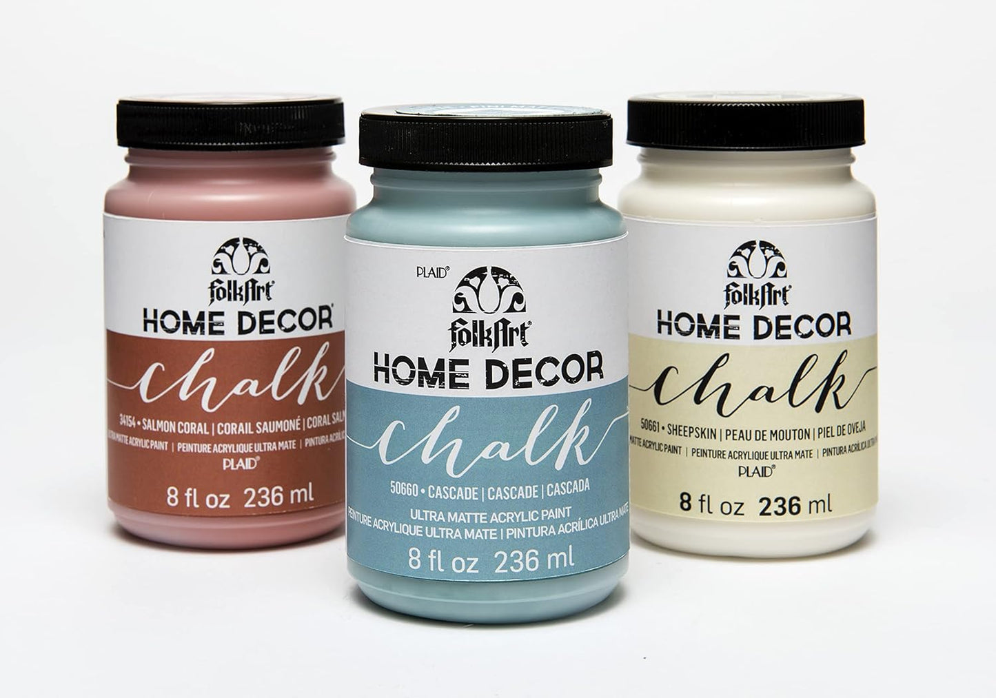 Assorted Home Décor Acrylic Chalk Paint For Crafts, Blazing Yellow 8 fl oz Ultra Matte Acrylic Chalk Paint, Art Supplies With An Ultra Matte Finish, 36233